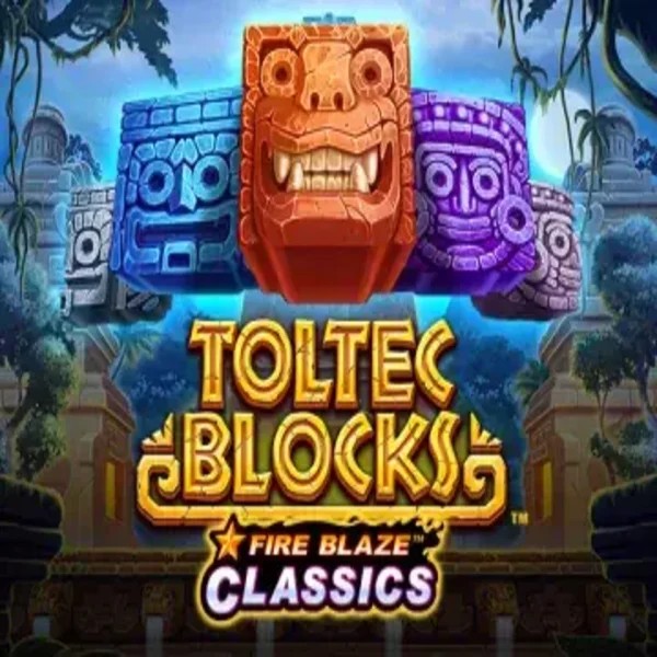 Official Slots logo: Fire Blaze: Toltec Blocks by Rarestone Gaming at Sankra Casino